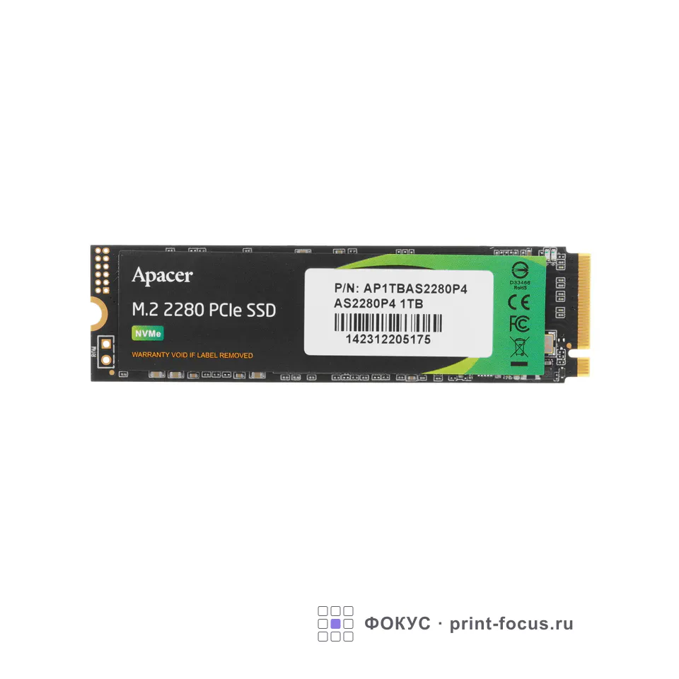 Apacer AS2280P4, артикул AP1TBAS2280P4-1