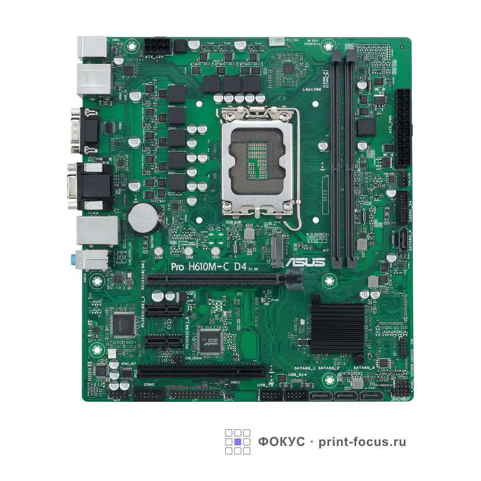 ASUS PRO H610M-C D4-CSM (90MB1A30-M0EAYC), артикул 90MB1A30-M0EAYC