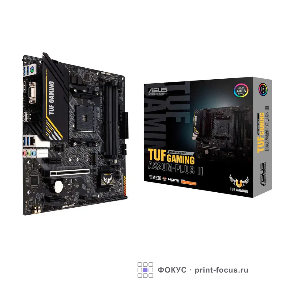 ASUS TUF GAMING A520M-PLUS II (90MB17G0-M0EAY0), артикул 90MB17G0-M0EAY0