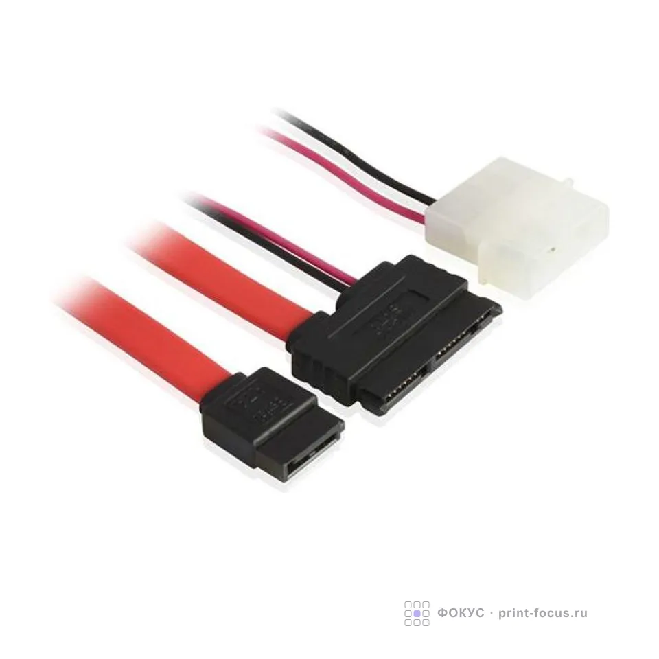 Greenconnect micro SATA - SATA II, molex 0.5м, артикул GC-ST307