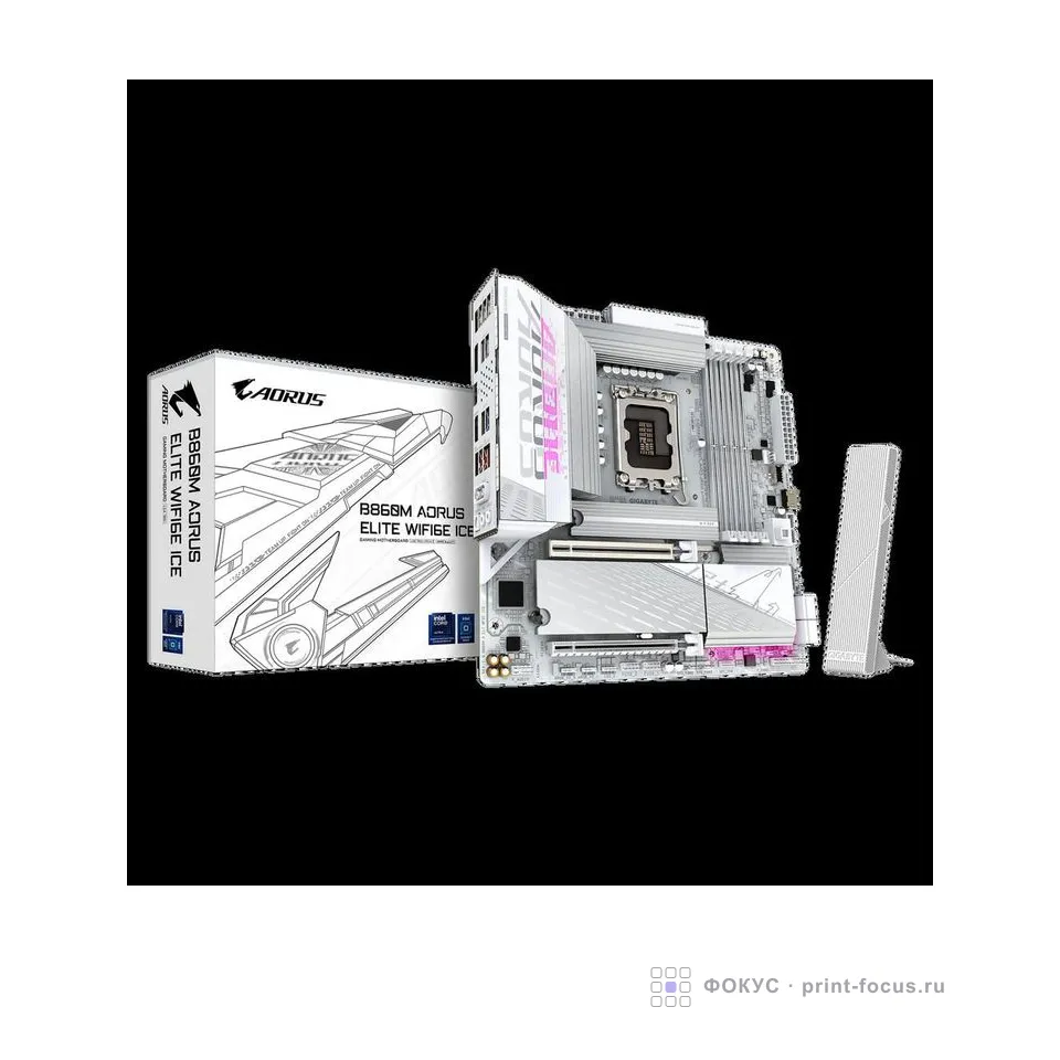 Gigabyte B860M AORUS ELITE WIFI6E ICE, артикул B860M AORUS ELITE WIFI6E ICE