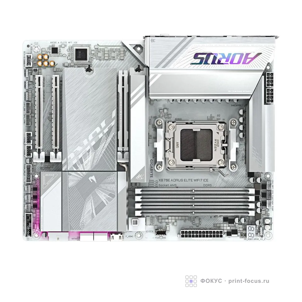 Gigabyte X870E AORUS ELITE WIFI7 ICE, артикул X870E AORUS ELITE WIFI7 ICE