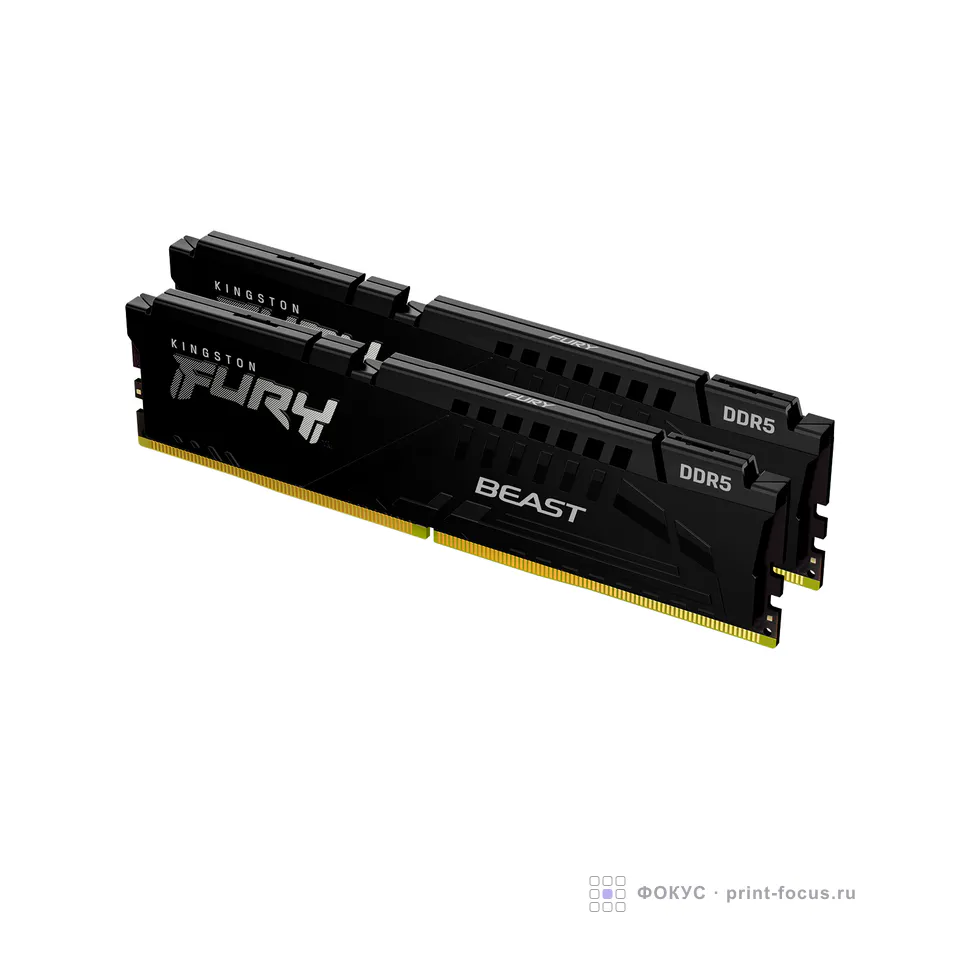 Kingston FURY Beast Black XMP Kit of 2, артикул KF552C40BBK2-16