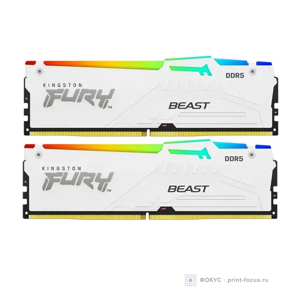 Kingston FURY Beast White RGB EXPO KF560C30BWEAK2-32, артикул KF560C30BWEAK2-32
