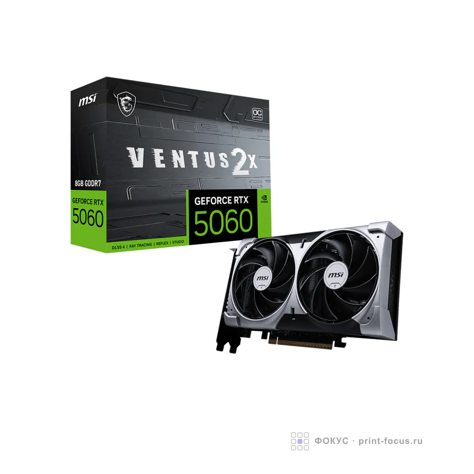 MSI GeForce RTX 5060 8G VENTUS 2X OC, артикул GeForce RTX 5060 8G VENTUS 2X OC
