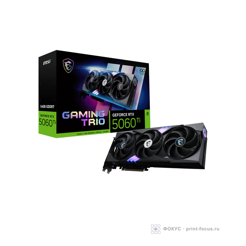 MSI GeForce RTX 5060 Ti 16G GAMING TRIO OC, артикул GeForce RTX 5060 Ti 16G GAMING TRIO OC