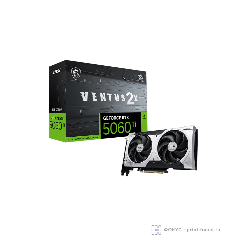 MSI GeForce RTX 5060 Ti 8G VENTUS 2X OC PLUS, артикул GeForce RTX 5060 Ti 8G VENTUS 2X OC PLUS