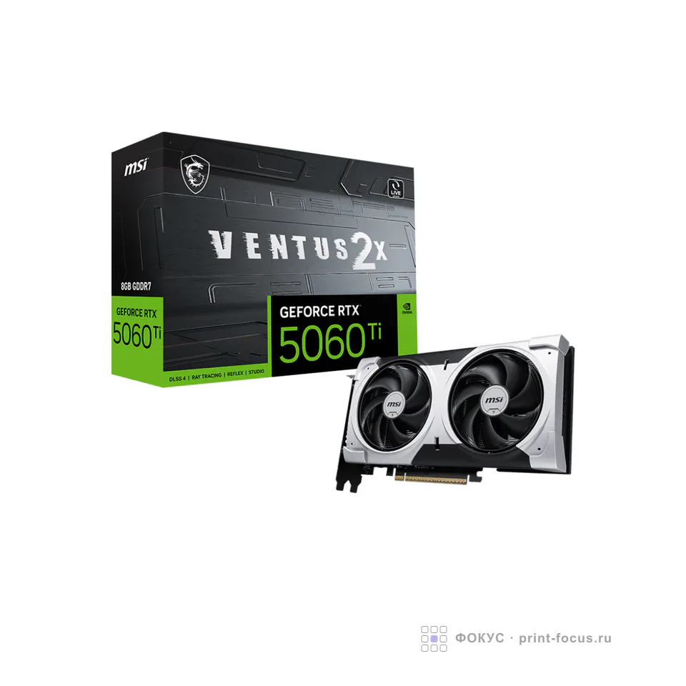 MSI GeForce RTX 5060 Ti 8G VENTUS 2X PLUS, артикул GeForce RTX 5060 Ti 8G VENTUS 2X PLUS