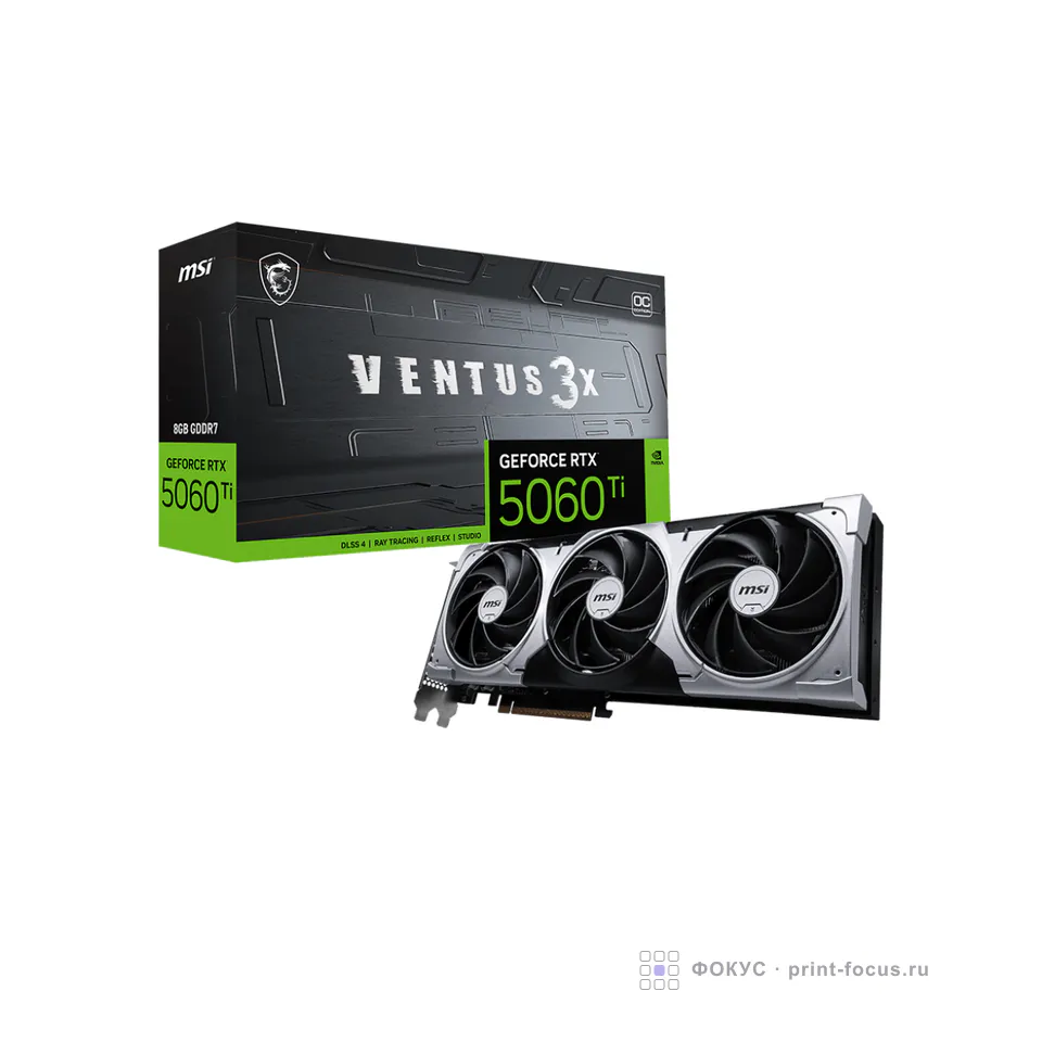 MSI GeForce RTX 5060 Ti 8G VENTUS 3X OC, артикул GeForce RTX 5060 Ti 8G VENTUS 3X OC