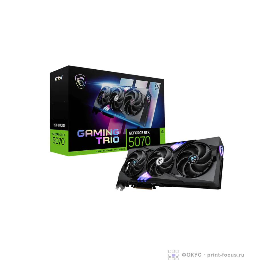 MSI GeForce RTX 5070 12G GAMING TRIO OC, артикул GeForce RTX 5070 12G GAMING TRIO OC