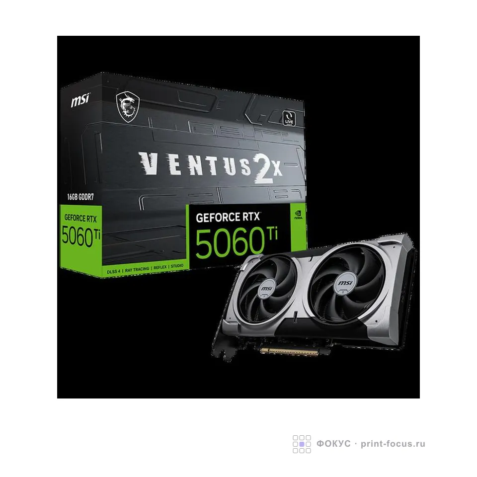 MSI RTX 5060 Ti 16G VENTUS 2X PLUS, артикул RTX 5060 Ti 16G VENTUS 2X PLUS
