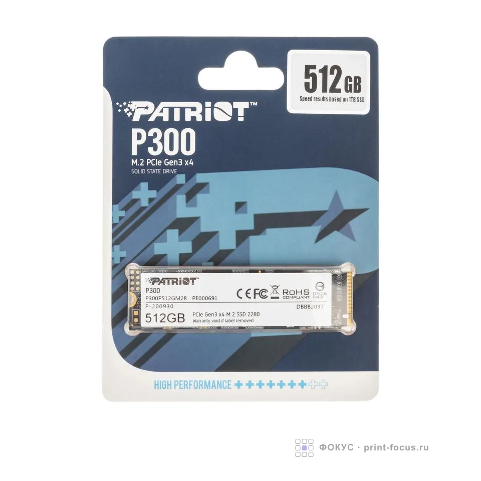 Patriot P300P512GM28, артикул P300P512GM28