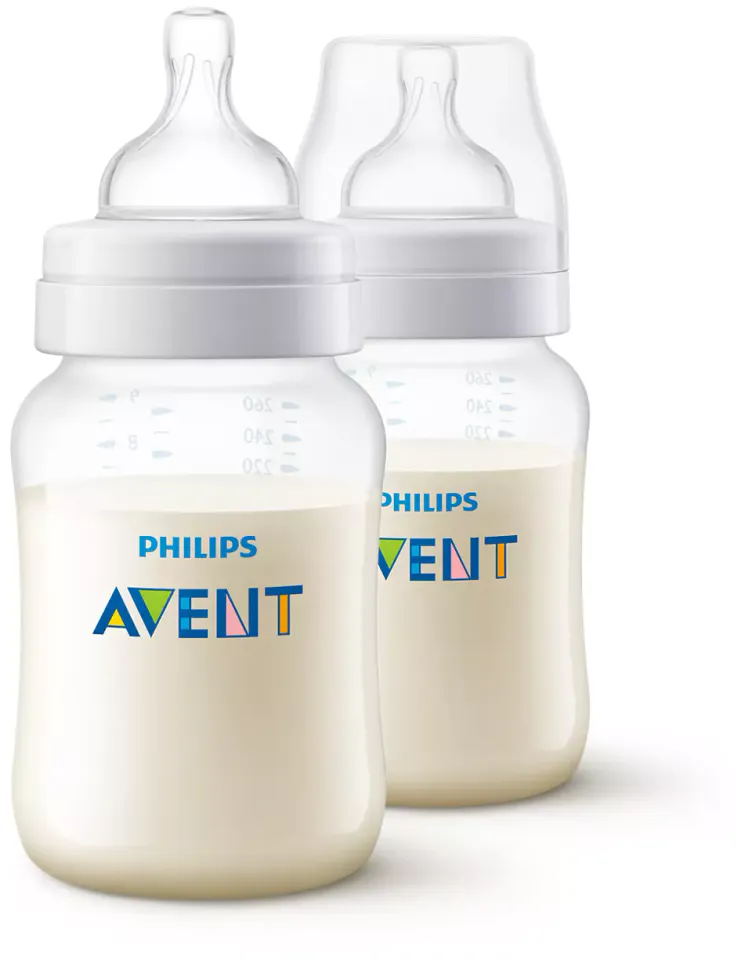Бутылочка для кормления, Anti-colic 1+ мес., 260 мл, 2 шт., артикул SCY103/02