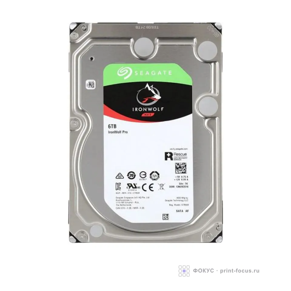 HDD Seagate SATA3 6Tb IronWolf PRO ST6000NE000, артикул ST6000NE000