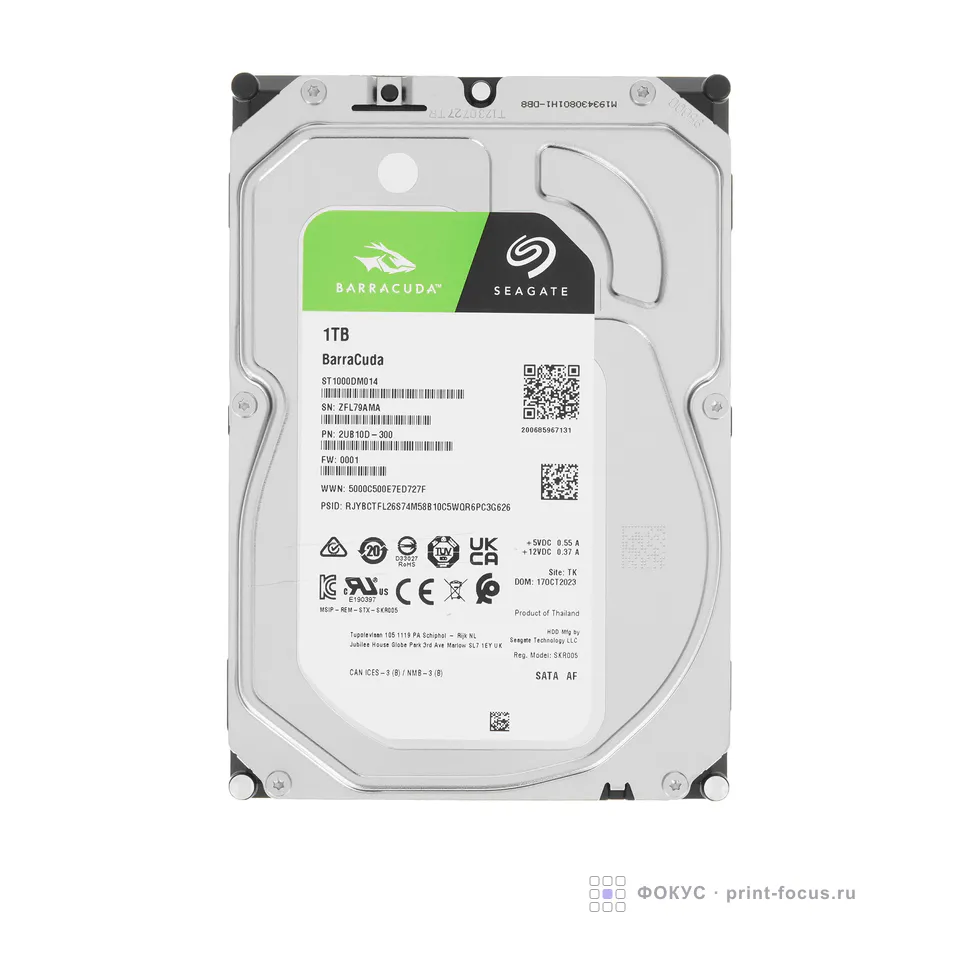 Seagate BarraCuda 1Tb (ST1000DM014, артикул ST1000DM014