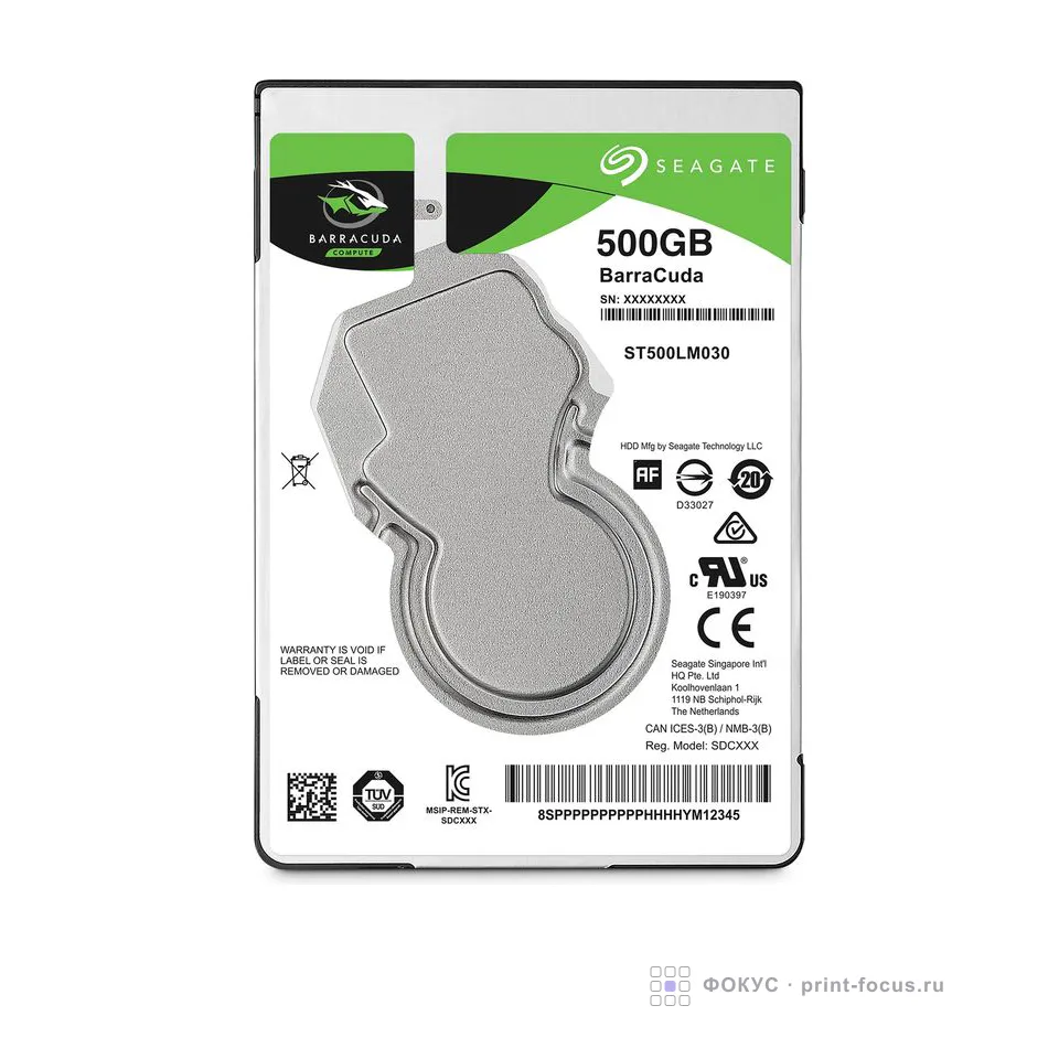 Seagate BarraCuda Compute ST500LM030-FR (Factory Recertified), артикул ST500LM030-FR