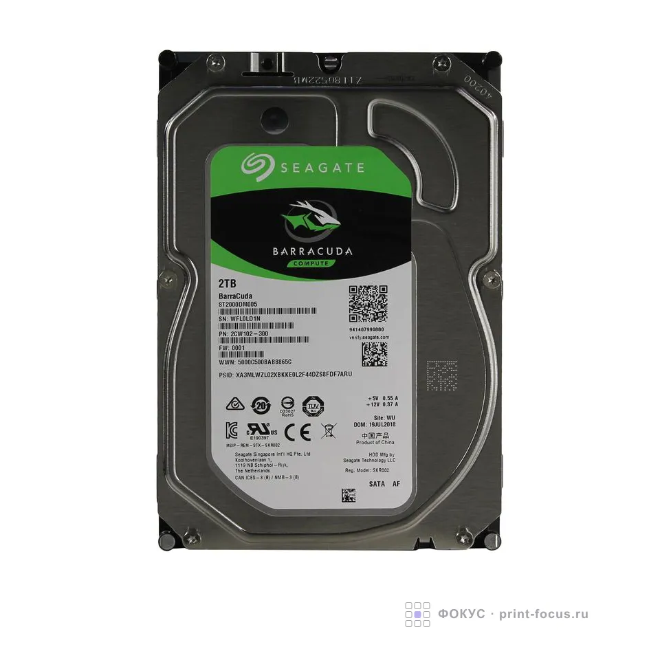 Seagate BarraCuda ST2000DM005, артикул ST2000DM005