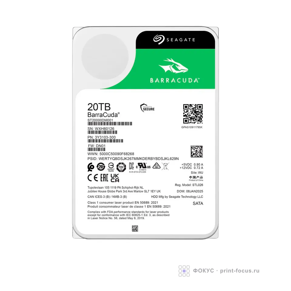 Seagate ST20000DM001, артикул ST20000DM001
