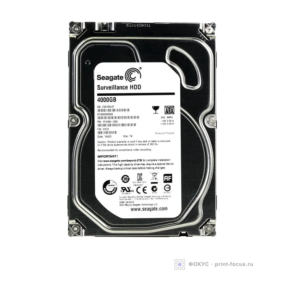 Seagate Surveillance ST4000VX000, артикул ST4000VX000
