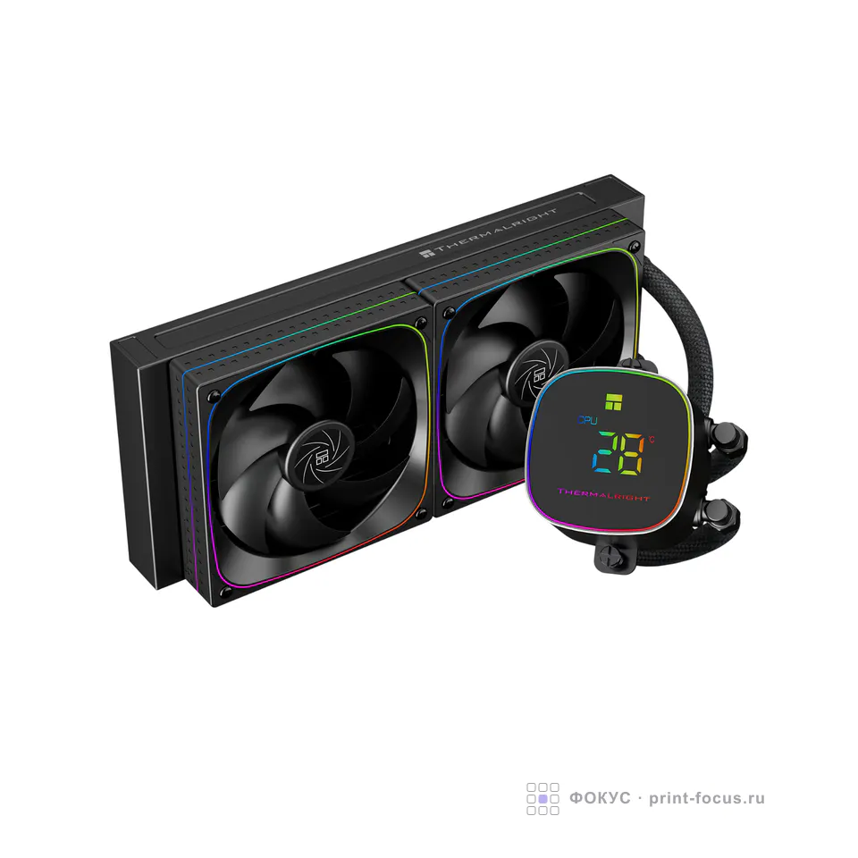 Thermalright Frozen Horizon 240 Digital Black, артикул F-HORIZON-DIGITAL-BL-240-ARGB