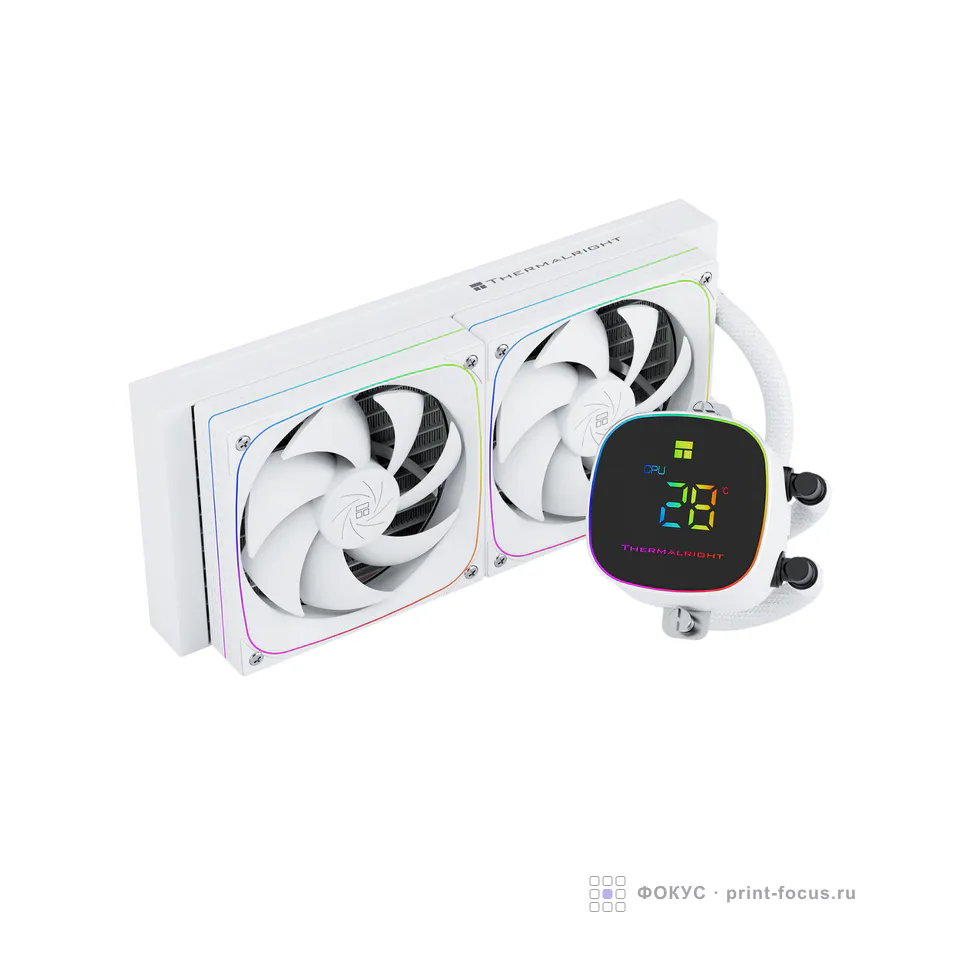 Thermalright Frozen Horizon 240 Digital White, артикул F-HORIZON-DIGITAL-WH-240-ARGB