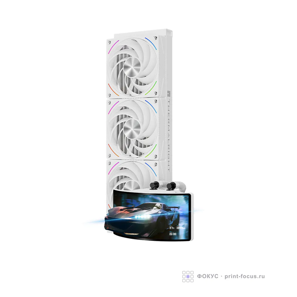 Thermalright Rainbow Vision 360 Turbo White, артикул R-VISION-TURBO-WH-360-ARGB
