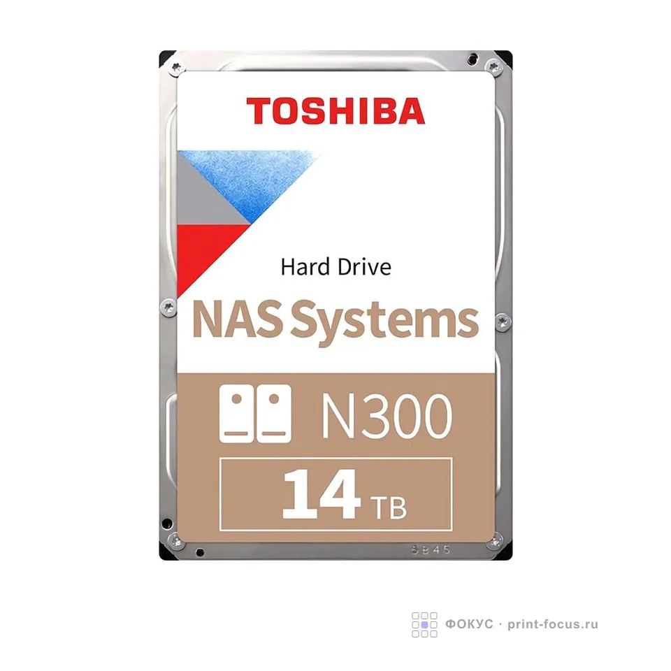 Toshiba N300 NAS 14TB (HDWG31EUZSVA), артикул HDWG31EUZSVA