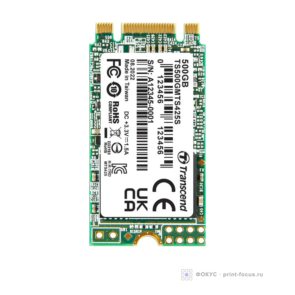Transcend 425S 500GB (TS500GMTS425S), артикул TS500GMTS425S