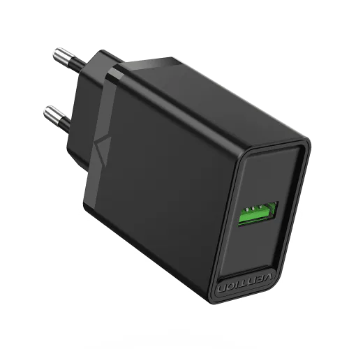 Сетевое зарядное устройство Vention на 1 порт USB A QC 3.0 2.4A (FABB0-EU), артикул FABB0-EU