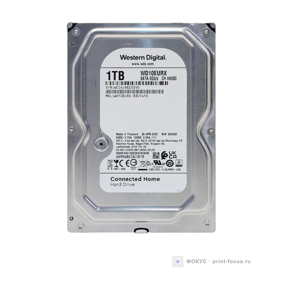 WD AV-GP Video Surveillance (WD10EURX-83UY4Y0), артикул WD10EURX-83UY4Y0