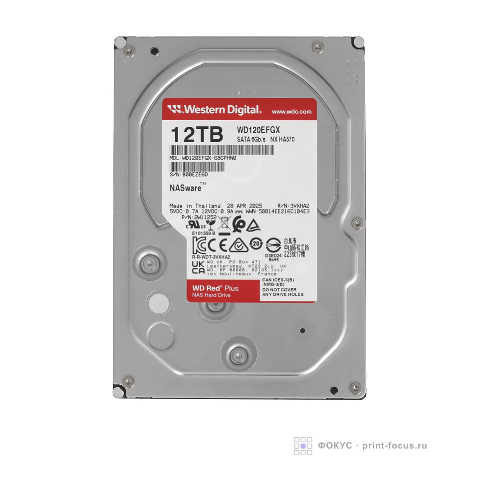 WD Red Plus 12Tb (WD120EFGX), артикул WD120EFGX