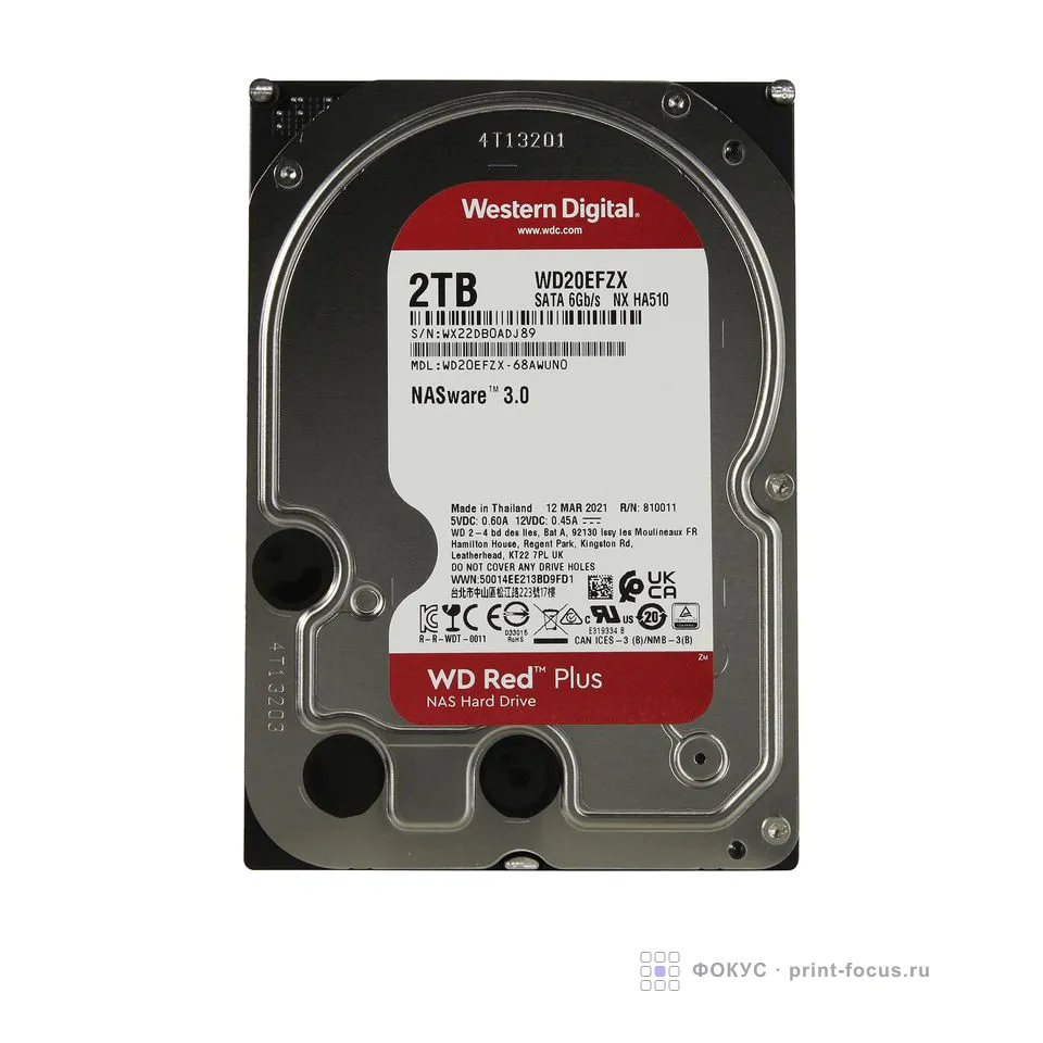 Western Digital Red Plus 2TB (WD20EFZX), артикул WD20EFZX