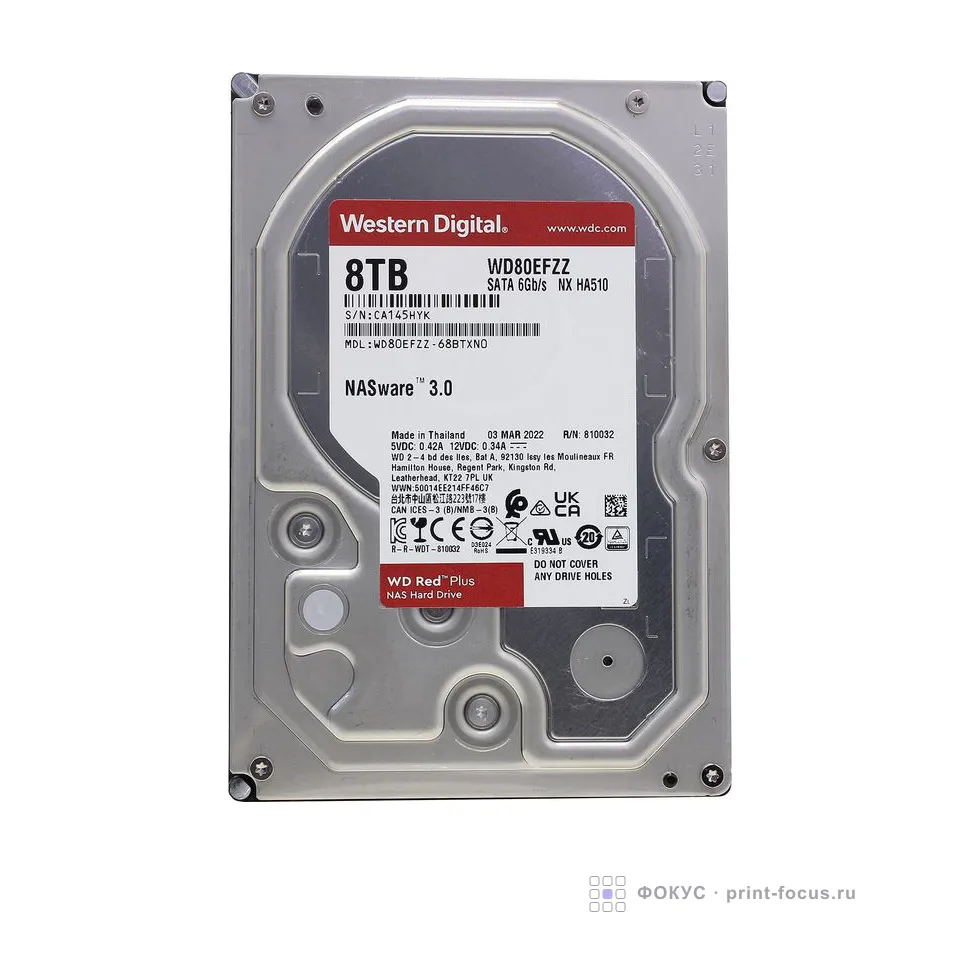 Western Digital Red Plus 8TB (WD80EFZZ), артикул WD80EFZZ