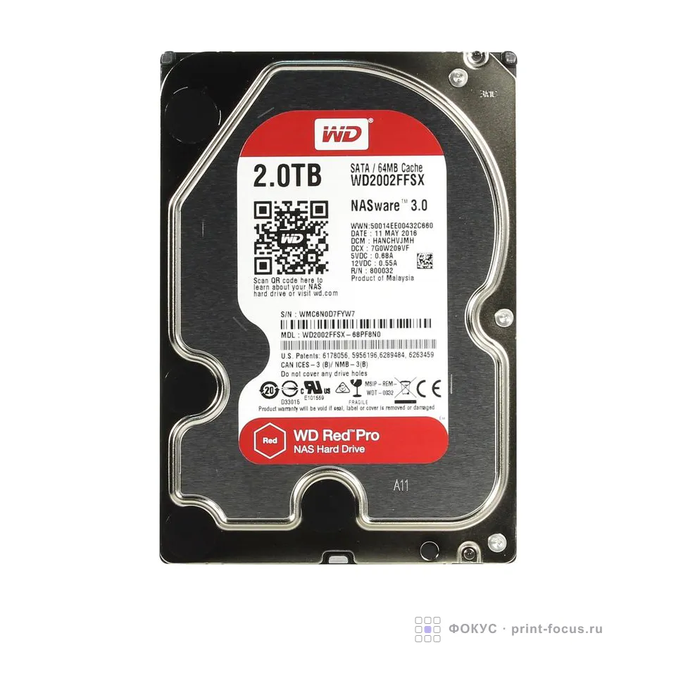 Western Digital Red Pro 2TB (WD2002FFSX), артикул WD2002FFSX