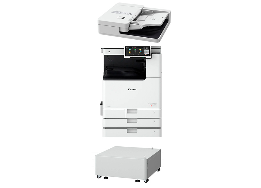 МФУ  Canon imageRUNNER ADVANCE DX C3835i в комплекте с реверсивным автоподатчиком DADF-BA1 и тумбой Plain Pedestal Type-S3