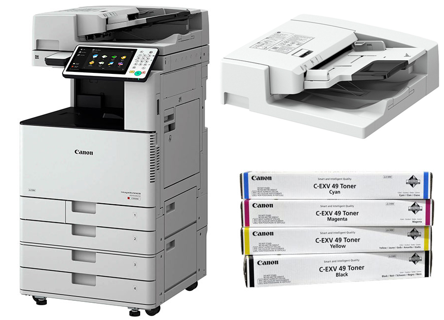 МФУ  Canon imageRUNNER ADVANCE DX C3922I MFP с автоподатчиком и тонерами