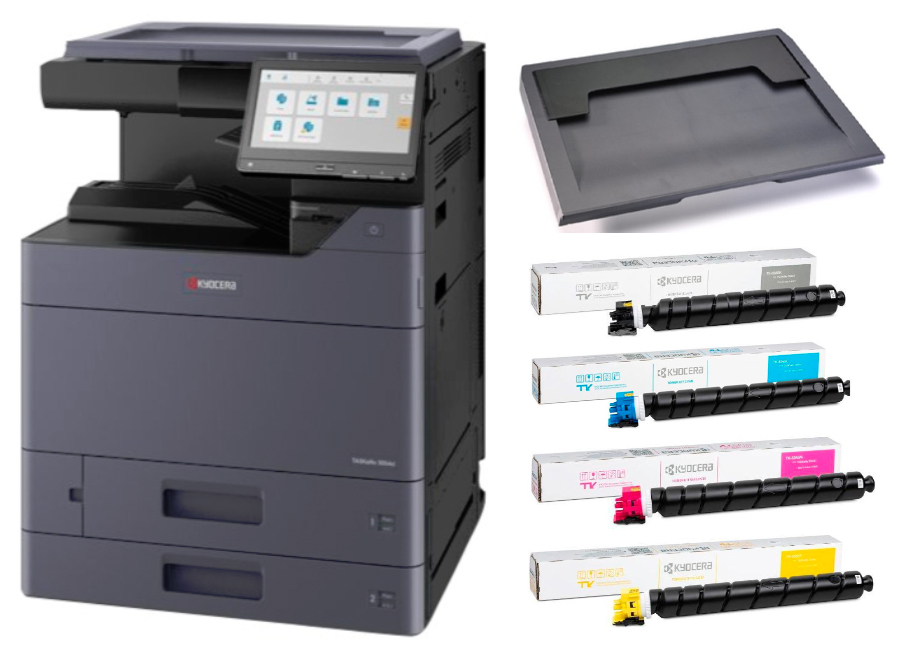 МФУ  Kyocera TASKalfa 2554ci в комплекте крышкой оригинала и тонерами