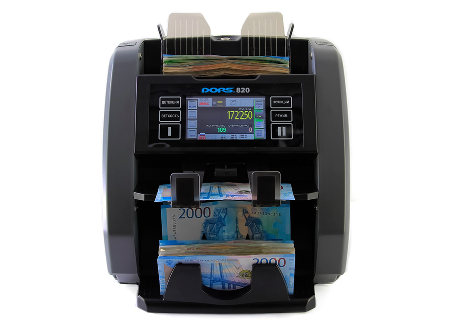 Счётчик банкнот двухкарманный 2 CIS сканера DORS 820 S5