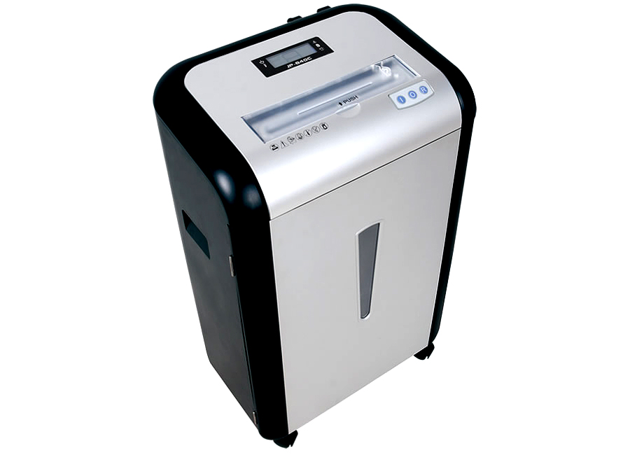 Шредер (уничтожитель)  Bulros 850C черный/серебр. дверь