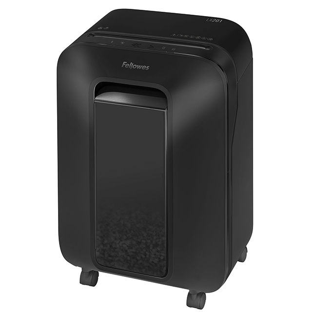 Шредер (уничтожитель)  Fellowes Powershred LX201 (2x12 мм) черный