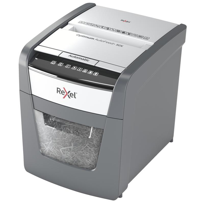Шредер (уничтожитель)  Rexel Optimum Auto+ 50X (4x28мм)