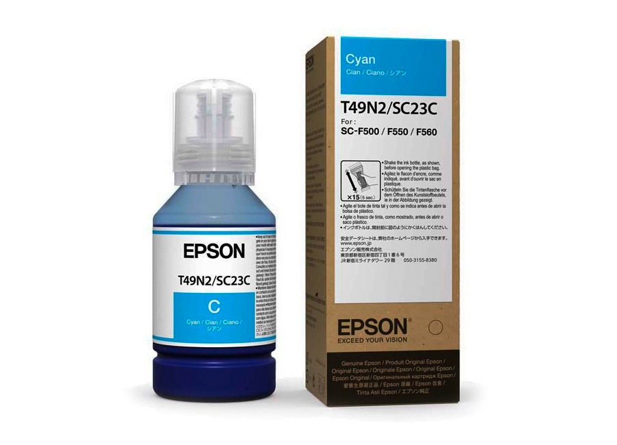 Бутыль с чернилами Epson T49N2 Cyan