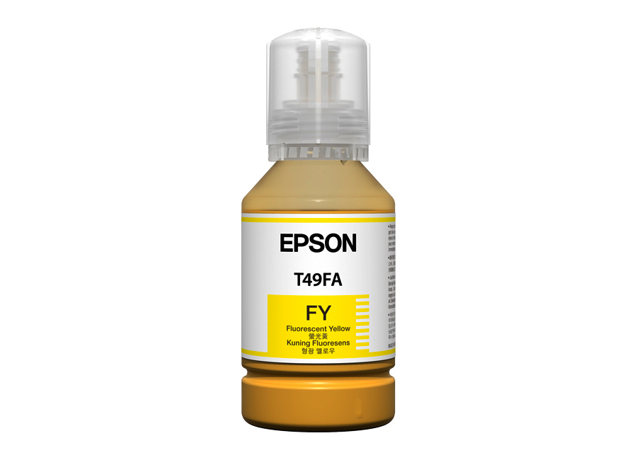 Бутыль с флуоресцентными желтыми чернилами Epson T49F7 Flourescent Yellow