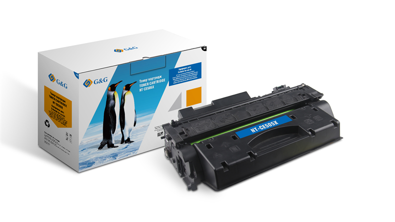 Cartridge G&G 05X для HP LJ P2055/M401/M425; Canon LBP6300/6310/6650/6670/6680 (6500стр.) (аналог CE505X)