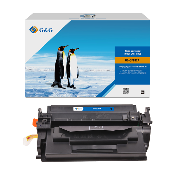 Cartridge G&G 87A для HP LJ M527f/M527dn/M506x/M506dn/M506n;LJ M501dn;LJ Flow M527z