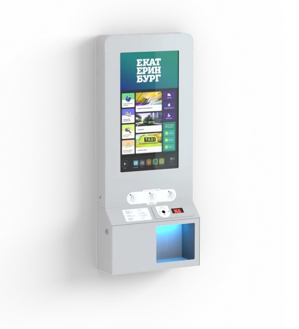 Cчитыватель QR-кодов с бесконтактным дезинфектором LR Dezarus QR 24"