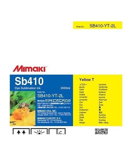 Чернила для плоттеров  Mimaki SB410 DYE Sublimation ink Yellow 2L
