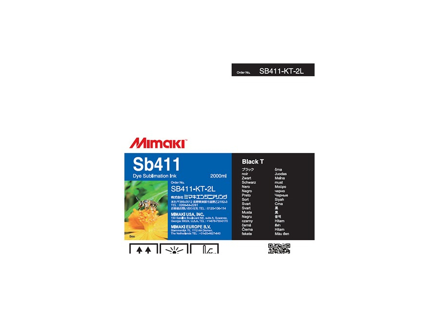Чернила для плоттеров  Mimaki SB411 DYE Sublimation ink Black 2L (SB411-KT-2L)