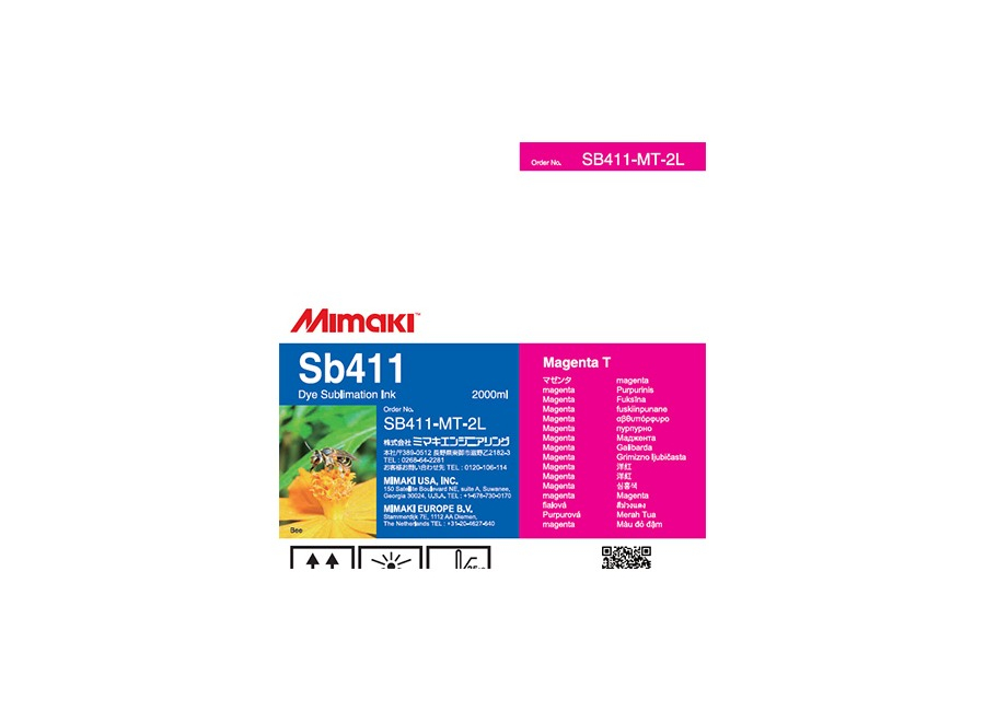 Чернила для плоттеров  Mimaki SB411 DYE Sublimation ink Magenta 2L (SB411-MT-2L)