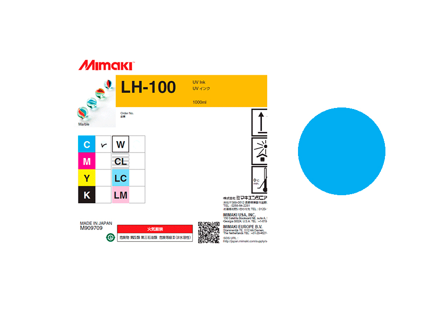 Чернила для плоттеров  УФ Mimaki LH-100UV LED Cyan